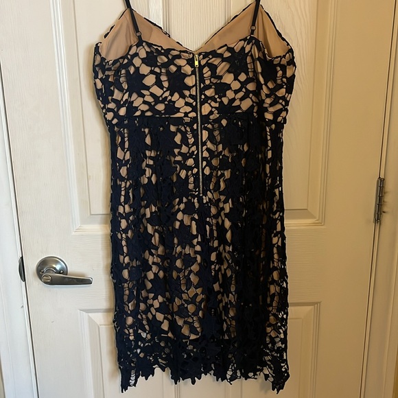Dina Be Navy Lace Dress - Picture 3 of 4
